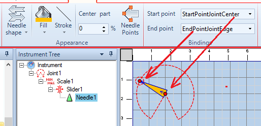 Sample of the “smart binding” to the slider position