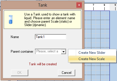 Adding a new scale in the Scale Element dialog